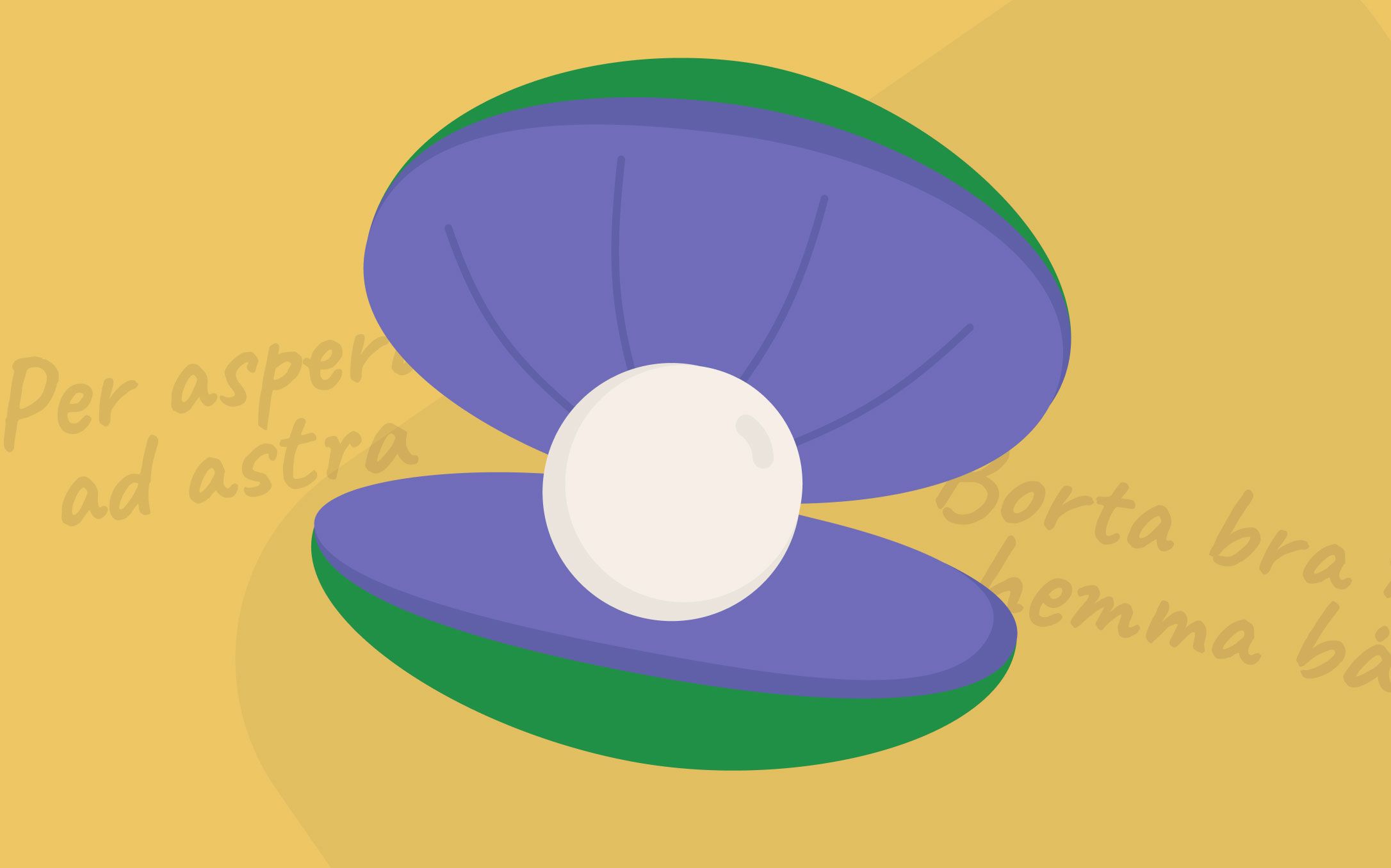 Жемчужина с фоном цитат на разных языках