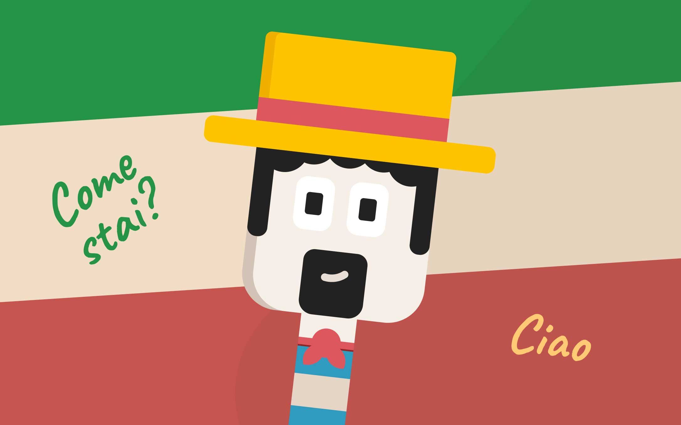 Герой в стиле ЛингоЧунга в итальянском стиле