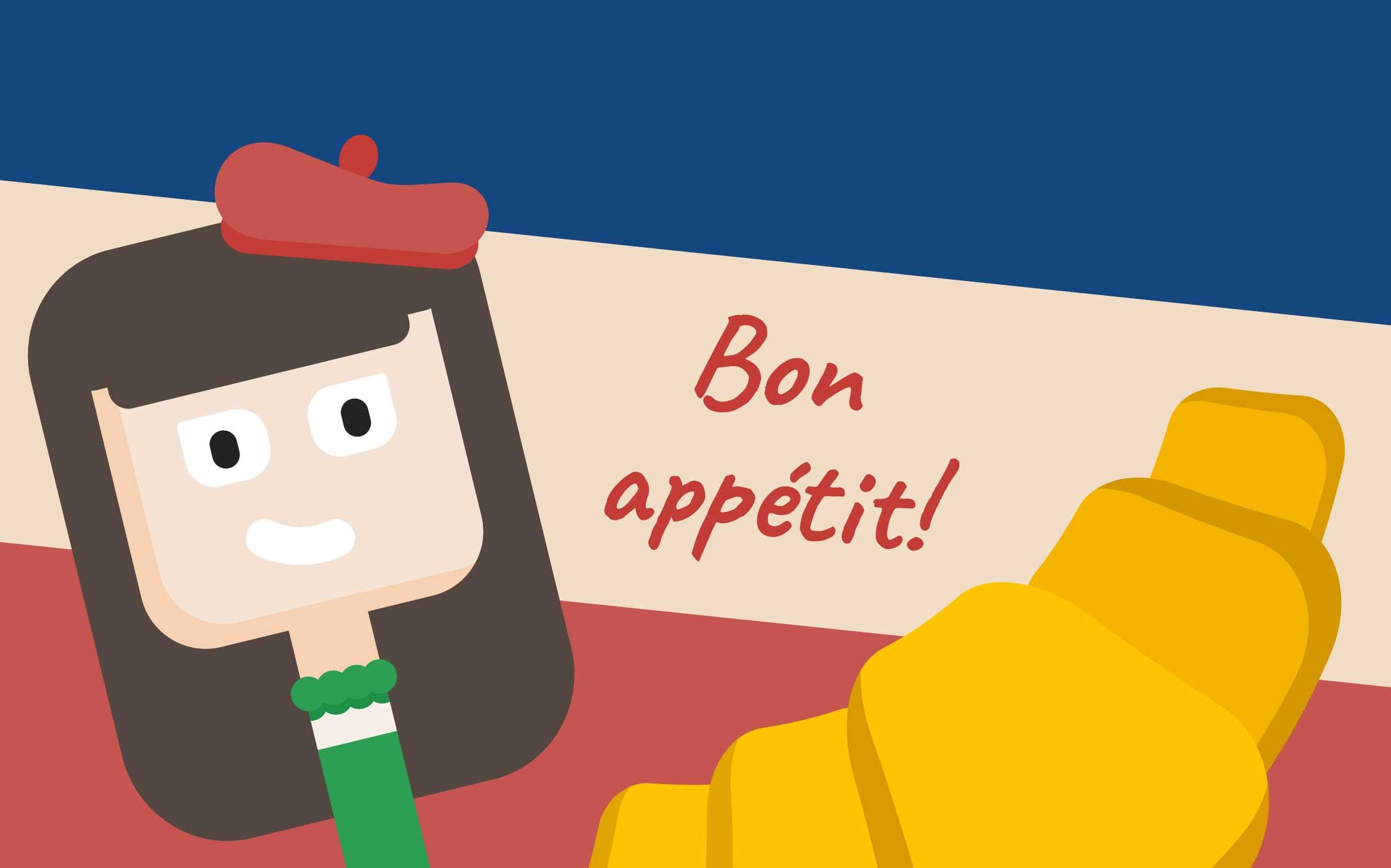 Лулу из ЛингоЧунга рядом с круассаном