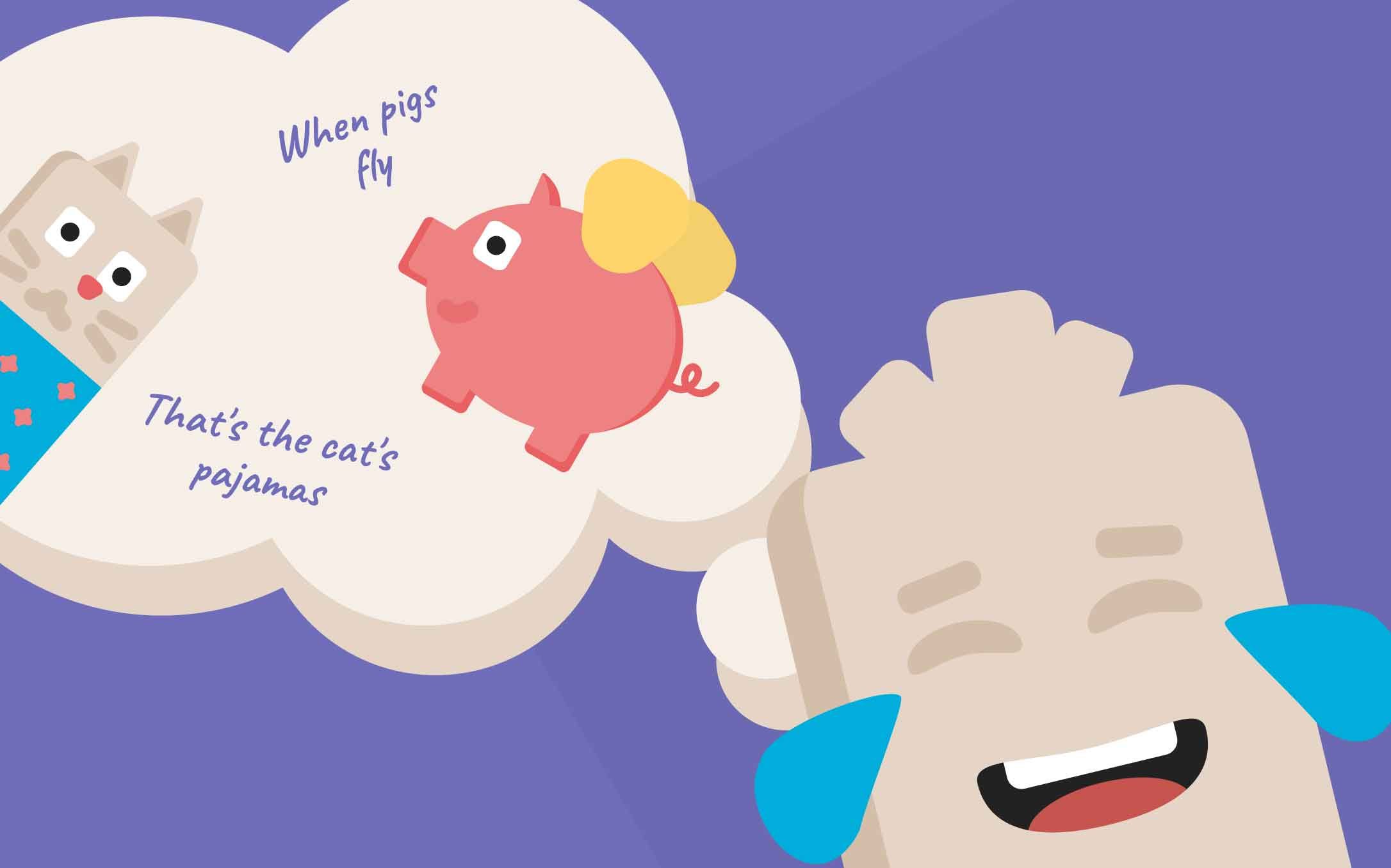 Чунга смеётся над забавными английскими выражениями