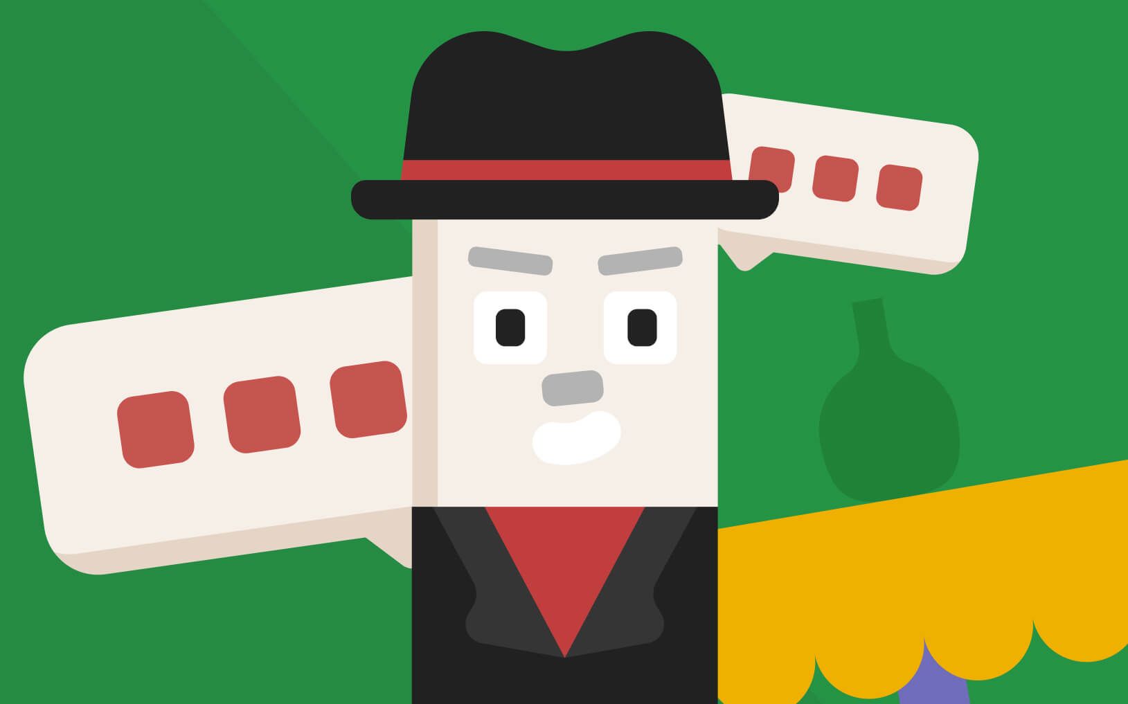 Чунга в образе мафиози