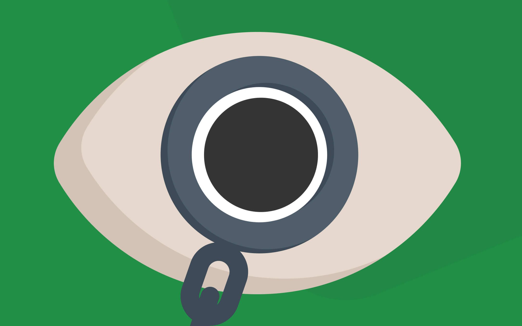 Зрачок и кусок наручника