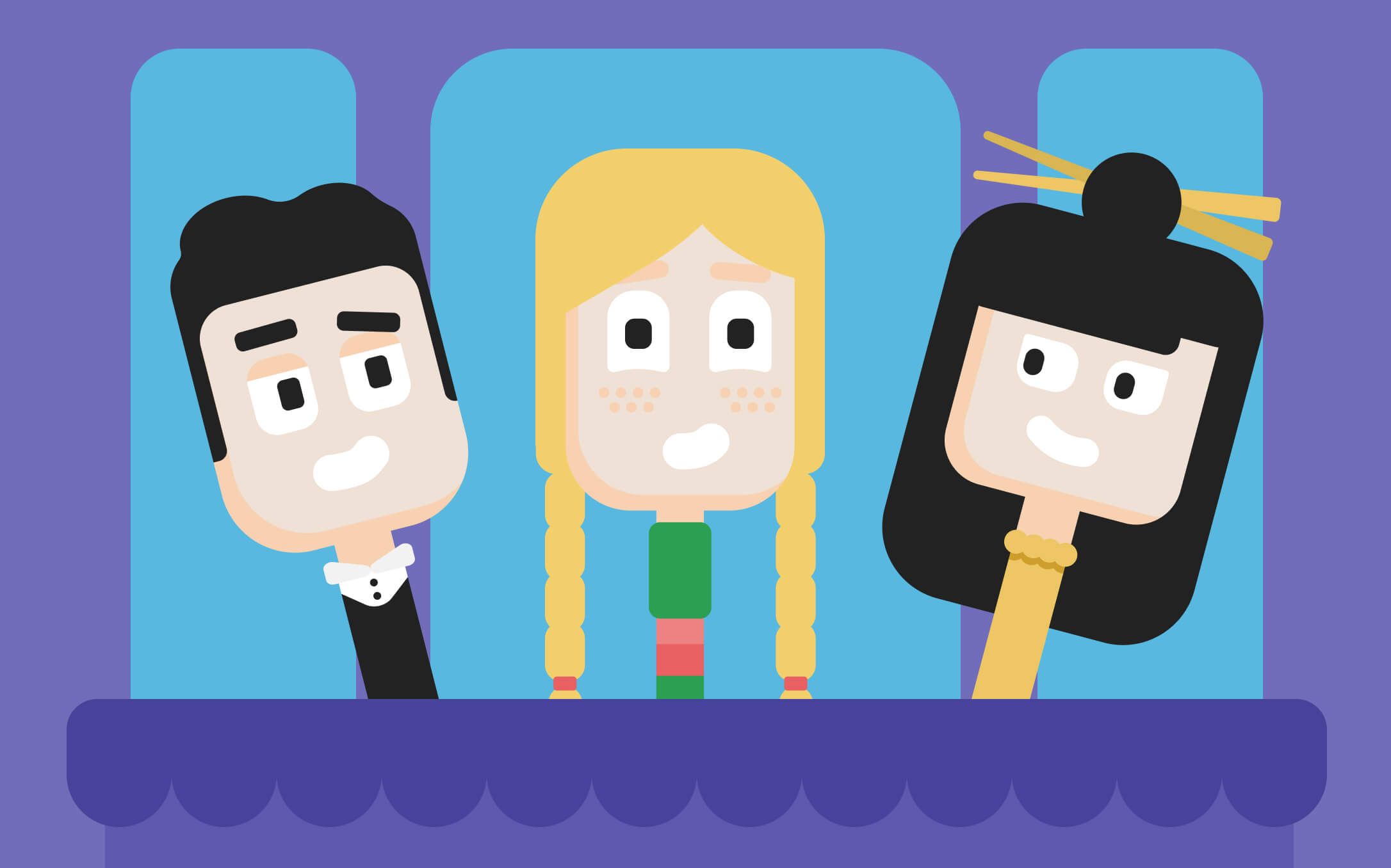 Герои ЛингоЧунга за столом